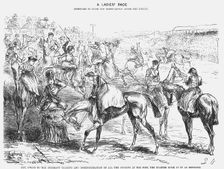 A Ladies Race 1872. Creator: Joseph Swain