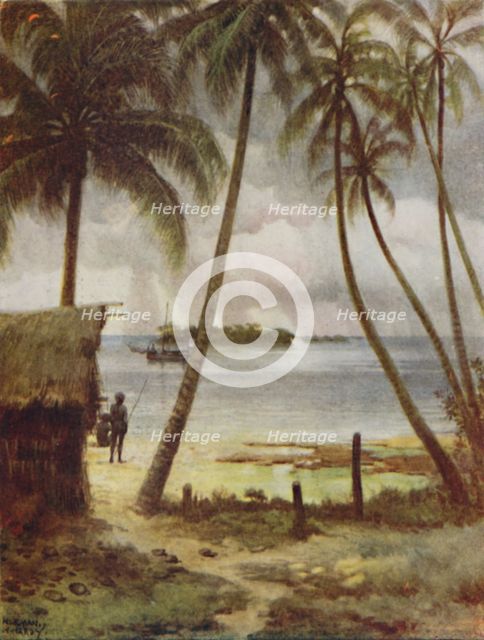 'A Lagoon, Solomon Islands', 1923. Creator: Unknown.