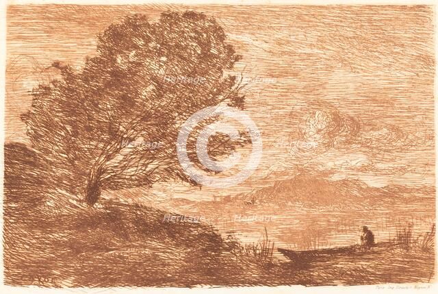 A Lake in the Tyrol (Un lac du Tyrol), 1863. Creator: Jean-Baptiste-Camille Corot.