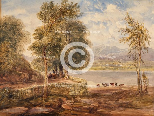 A Lake With Cattle, 1833-51. Creator: David Cox the Elder.
