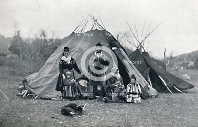 A Lapland encampment, 1912. Artist: Unknown.
