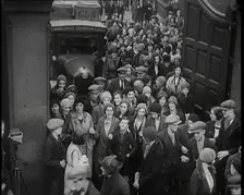 A Large Group of Workers Returning to the Factories, 1926. Creator: British Pathe Ltd