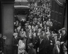 A Large Group of Workers Returning to the Factories, 1926. Creator: British Pathe Ltd