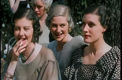 A Large Group of Female Civilians Posing for Photos, 1931. Creator: British Pathe Ltd.