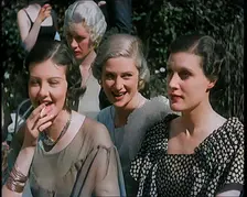A Large Group of Female Civilians Posing for Photos, 1931. Creator: British Pathe Ltd