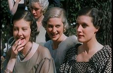 A Large Group of Female Civilians Posing for Photos, 1931. Creator: British Pathe Ltd.