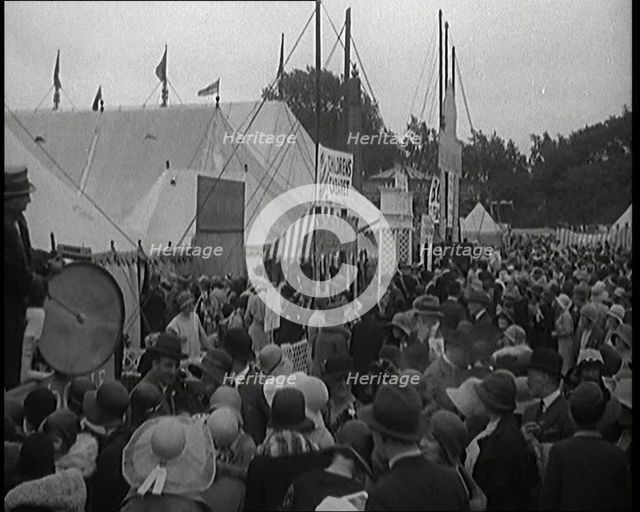 A Large Group of People Attending a Theatrical Garden Party, 1920s. Creator: British Pathe Ltd.