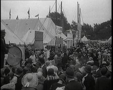 A Large Group of People Attending a Theatrical Garden Party, 1920s. Creator: British Pathe Ltd