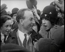 A Large Group of People Greeting Sir Alan Cobham on His Return from Australia, 1926. Creator: British Pathe Ltd