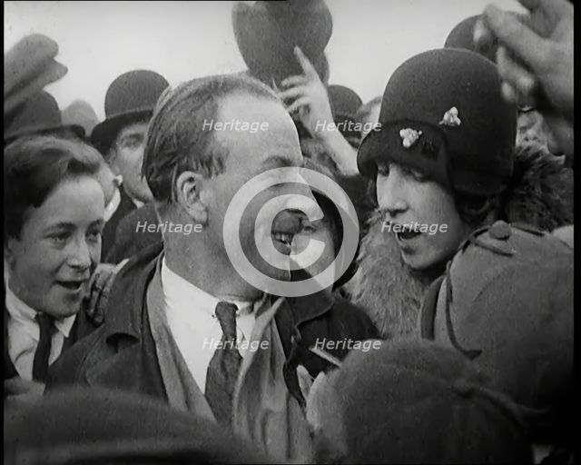 A Large Group of People Greeting Sir Alan Cobham on His Return from Australia, 1926. Creator: British Pathe Ltd.