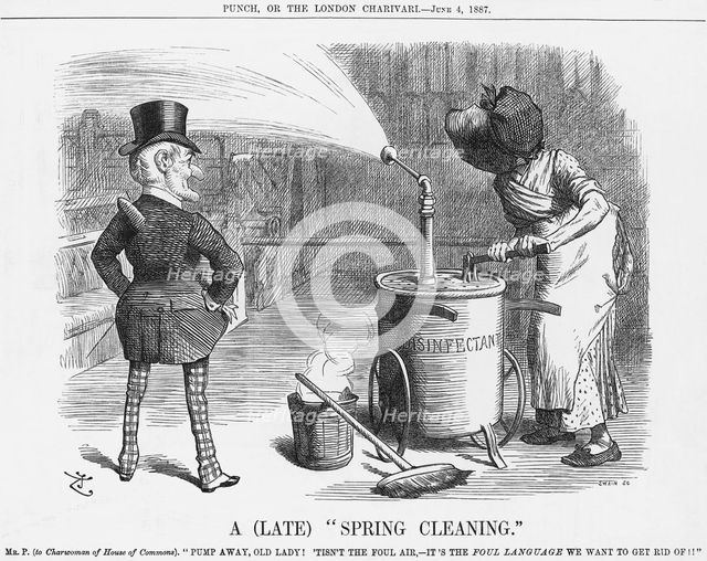 'A Late "Spring Cleaning"', 1887. Creator: Joseph Swain.