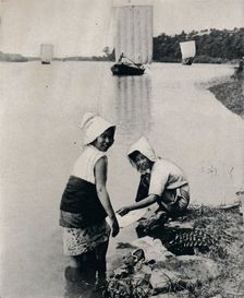 A laundry on the river's brim c1900, (1921). Artist: Julian Leonard Street