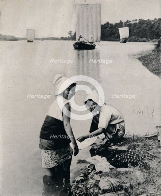'A laundry on the river's brim', c1900, (1921). Artist: Julian Leonard Street.