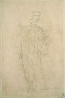 A lawyer, walking 1818-1879. Creator: Honore Daumier