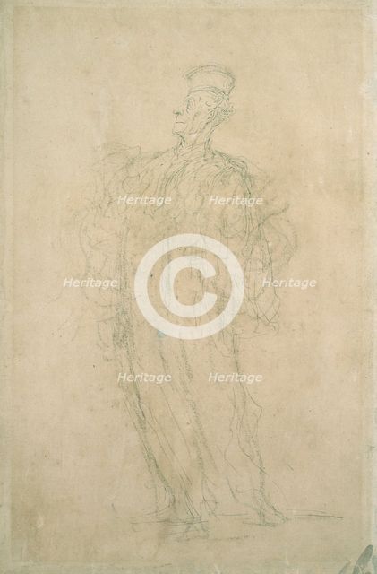 'A lawyer, walking', 1818-1879. Creator: Honore Daumier.