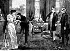 "A Leader of Men," the new play at the Comedy Theatre, 1895. Creator: George Meisenbach