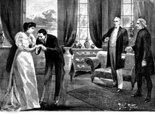 "A Leader of Men," the new play at the Comedy Theatre, 1895. Creator: George Meisenbach