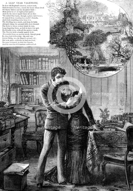 A Leap-Year Valentine, 1880. Creator: Unknown.