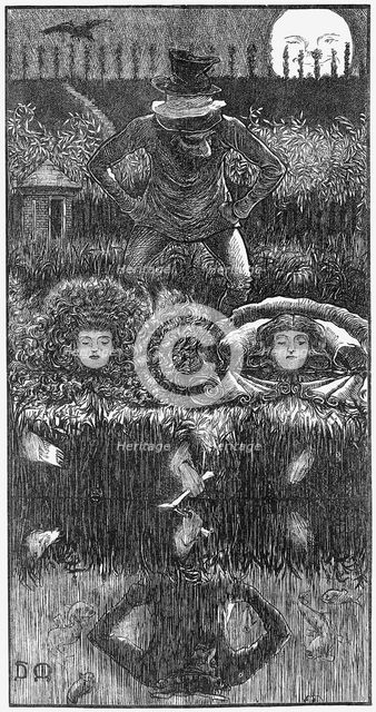'A Legend of Camelot - Part 4', 1866. Creator: George du Maurier.