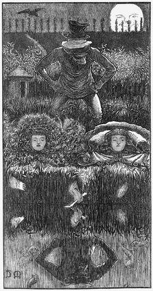 A Legend of Camelot - Part 4 1866. Creator: George du Maurier