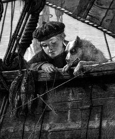 "A Leisure Hour," by W. M. Wyllie, from the exhibition at the Dudley Gallery, 1873. Creator: William Biscombe Gardner