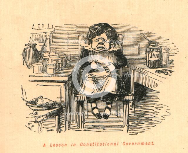 'A Lesson in Constitutional Government', 1897.  Creator: John Leech.