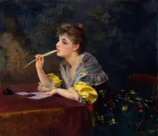 A Letter 1893. Artist: Klavdi Stepanov