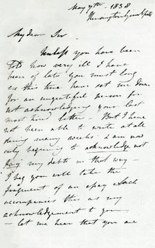 A letter from Augustus Wall Callcott, 7 May 1838 (1904). Artist: Augustus Wall Callcott