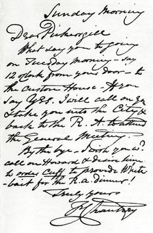 A letter from Francis Leggatt Chantrey, 1839 (1904). Artist: Francis Legatt Chantrey