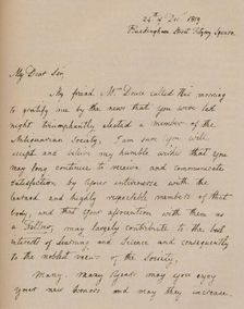 A letter from John Flaxman, 24 December 1819 (1904). Artist: John Flaxman