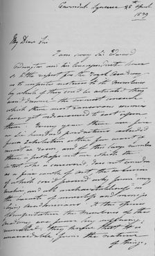 A letter from Martin Archer Shee, 1839 (1904). Artist: Sir Martin Archer Shee