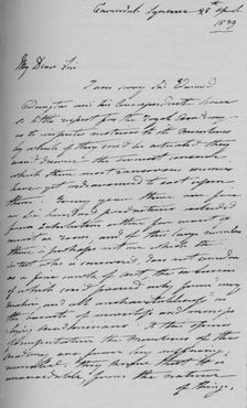 A letter from Martin Archer Shee, 1839 (1904). Artist: Sir Martin Archer Shee