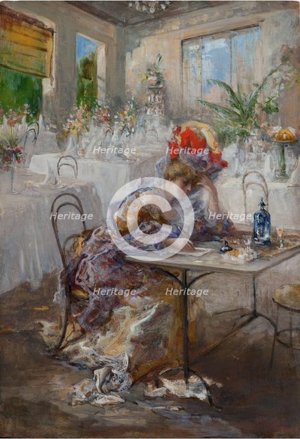 A letter (or Lady at the Cafe).
