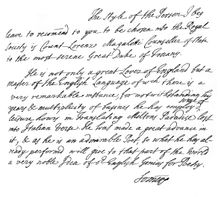 A letter letter from John, 1st Baron Somers, early 18th century, (1840).Artist: Sir Hans Sloane