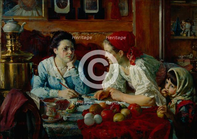 A Letter to Petersburg, 1902. Artist: Golynsky, Vasili Andreyevich (1854-1904)