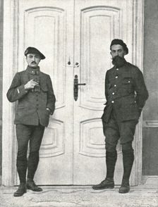 A leur entrée, les Francais ont eu le soin d'apposer des scelles a la porte des..., 1916 (1924) Creator: Unknown
