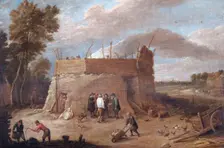 A Lime-kiln with Figures 17th century. Artist: David Teniers II