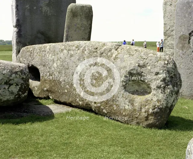 A lintel stone at Stonehenge, Amesbury, Wiltshire, 2000. Artist: P Williams