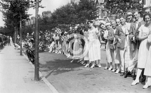 A line of people, c1920s. Artist: Unknown