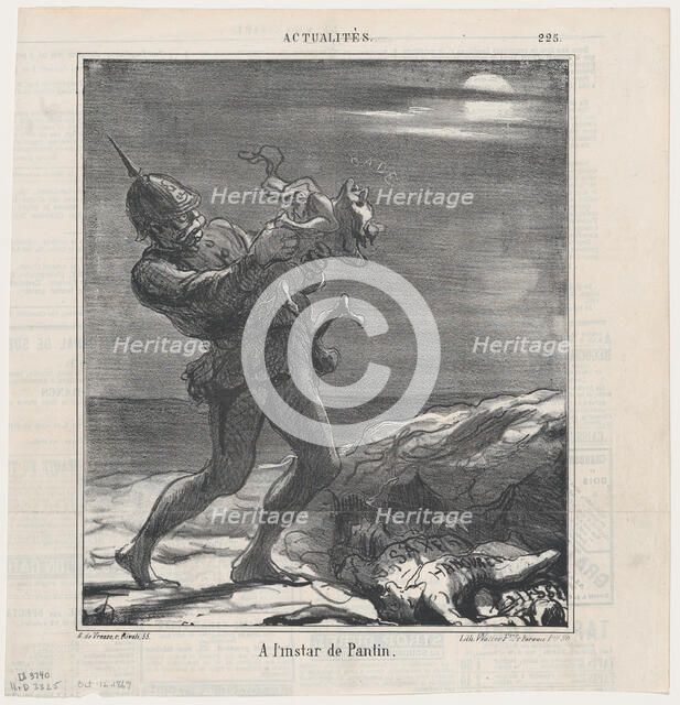 A l'instar de Pantin, 1869. Creator: Honore Daumier.