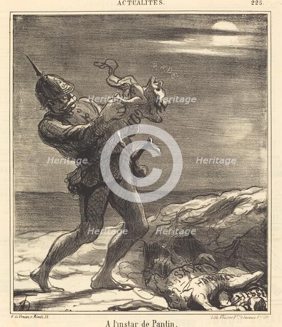 A l'instar de Pantin, 1869. Creator: Honore Daumier.