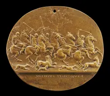 A Lion Hunt. Creator: Valerio Belli
