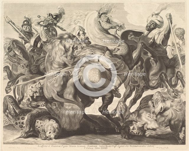 A Lion Hunt. Creator: Jonas Suyderhoef.