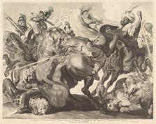 A Lion Hunt. Creator: Jonas Suyderhoef