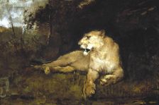 A Lioness c1867-1910. Artist: John MacAllan Swan