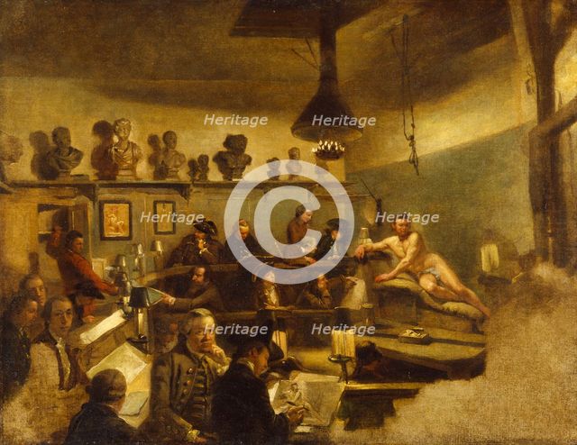 A Life Class at St Martin's Lane Academy, 1761-62. Creator: Johan Zoffany.