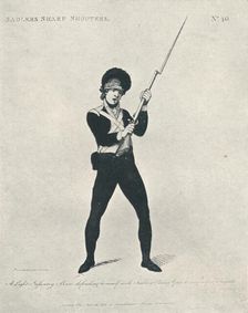 A Light Infantry Man defending himself 1798 (1909). Artist: Thomas Rowlandson