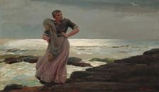 A Light on the Sea, 1897. Creator: Winslow Homer
