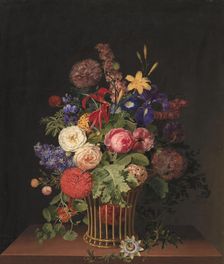 A Light Pipe Basket with Flowers, 1808 Creator: Claudius Ditlev Fritzsch