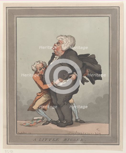 A Little Bigger, May 18, 1791., May 18, 1791. Creator: Thomas Rowlandson.